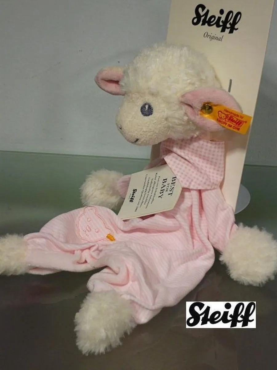 Steiff Baby Slaap Zacht Lam Knuffeldoek - Multicolor