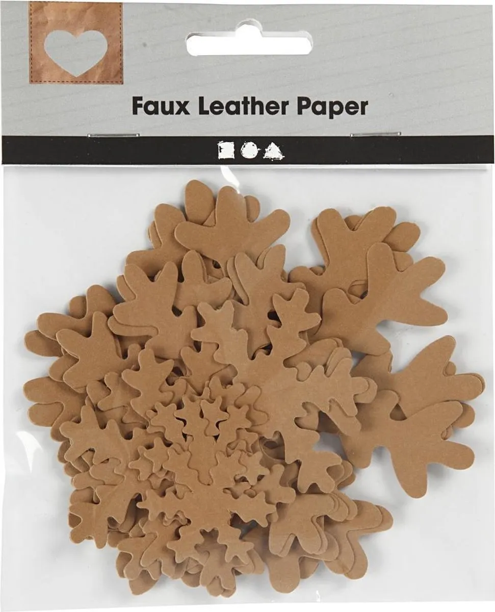 Creativ Company Faux Leather Etui 20x7x7cm - Lichtbruin
