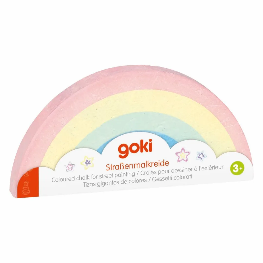 Goki Stoepkrijt Regenboog - Multi kleuren
