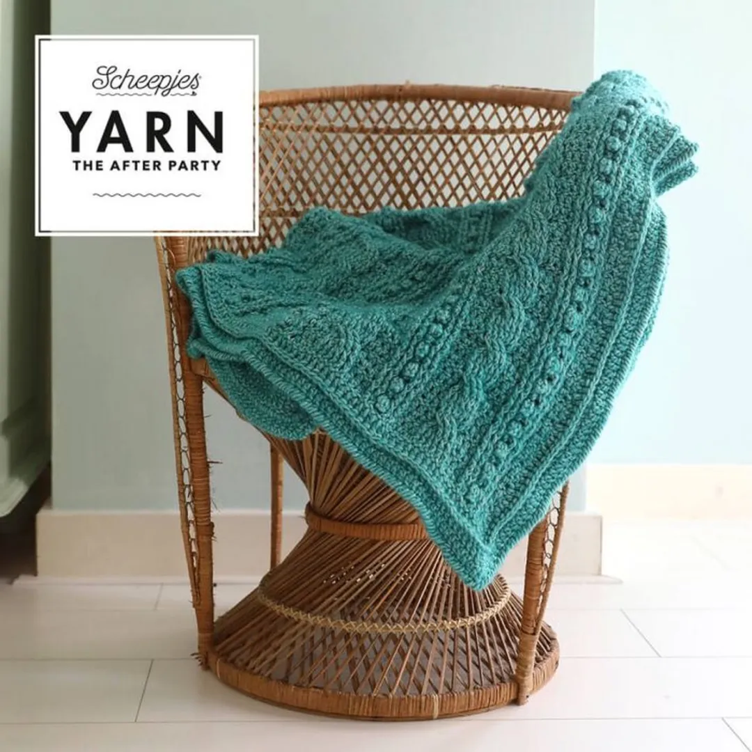 Scheepjes Yarn The After Party Popcorn-Cables Deken - 35 Stuks