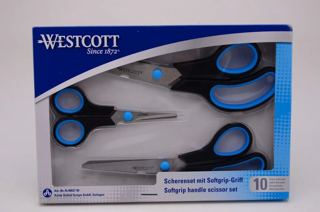 Westcott Scharenset Easy Grip 14/20,1/24,8cm - Blauw