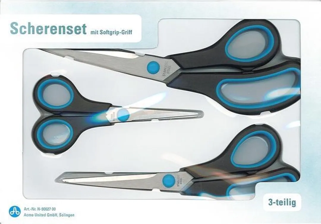 Westcott Scharenset Easy Grip 14/20,1/24,8cm - Blauw