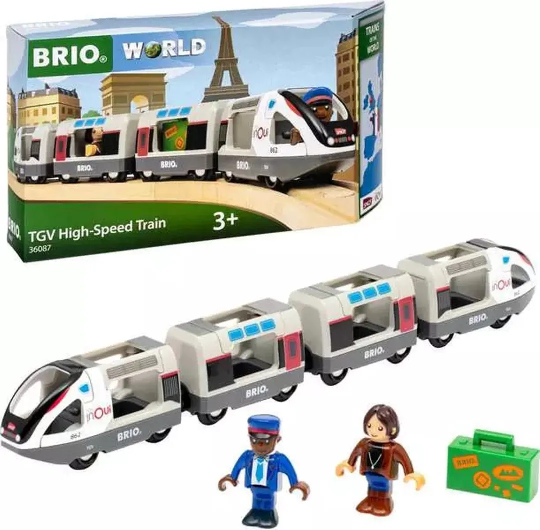 Brio 63608700 Hogesnelheidstrein TGV - Grijs