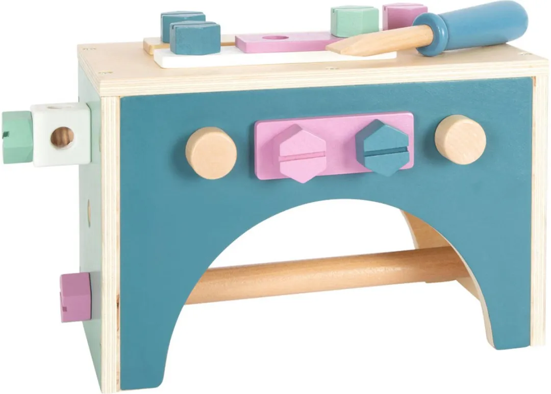 Small Foot Houten Gereedschapskist Nordic 2-in-1 - Blauw