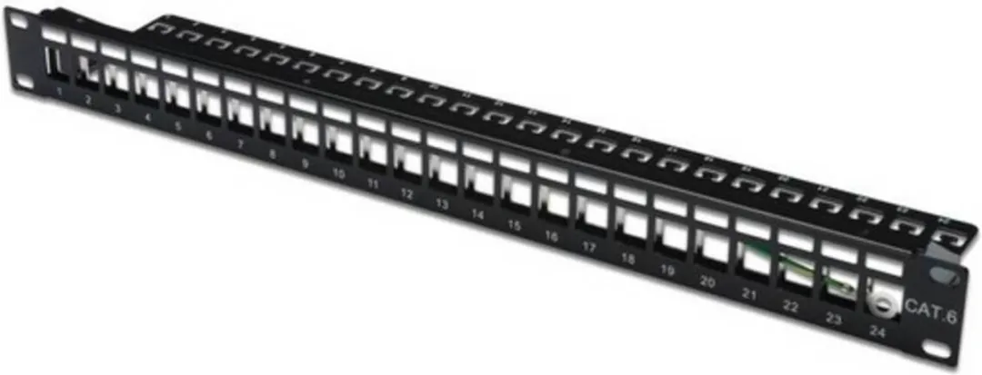 Digitus 24-Port Modular Patchpanel 1HE - Zwart