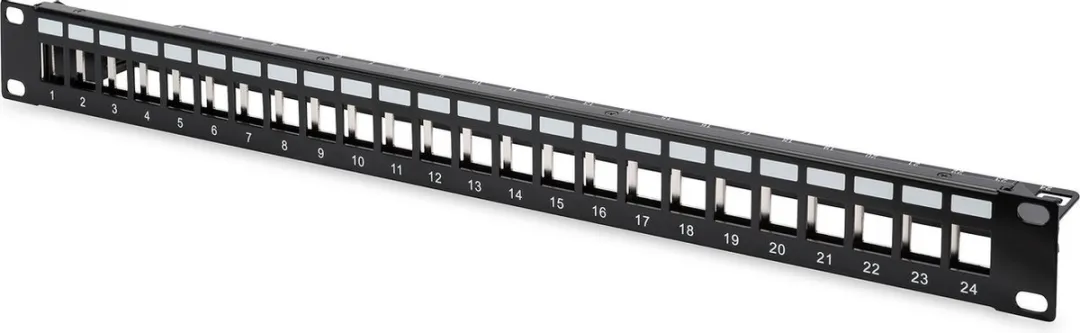 Digitus 24-Port Modular Patchpanel 1HE - Zwart
