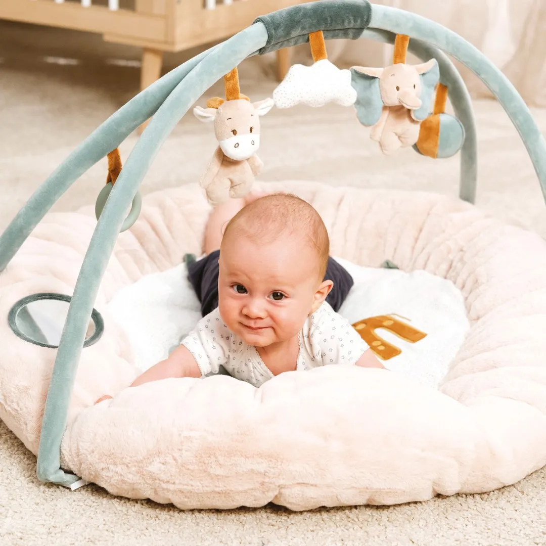 Nattou Axel en Luna Speelkleed Rond 90cm - Beige