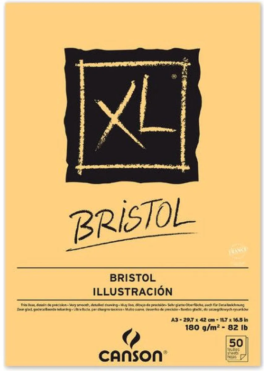 Canson XL Bristol 50 Vel 180gr A3 - Extra Wit