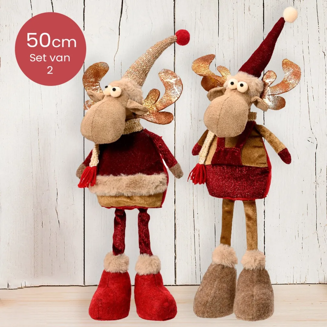 Kaemingk Polyester Rendier Bruin met Muts