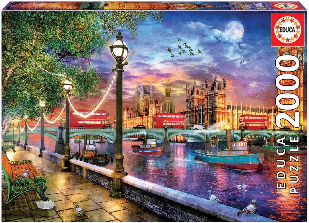 Educa Zonsondergang in Londen Puzzel 2000 Stuks