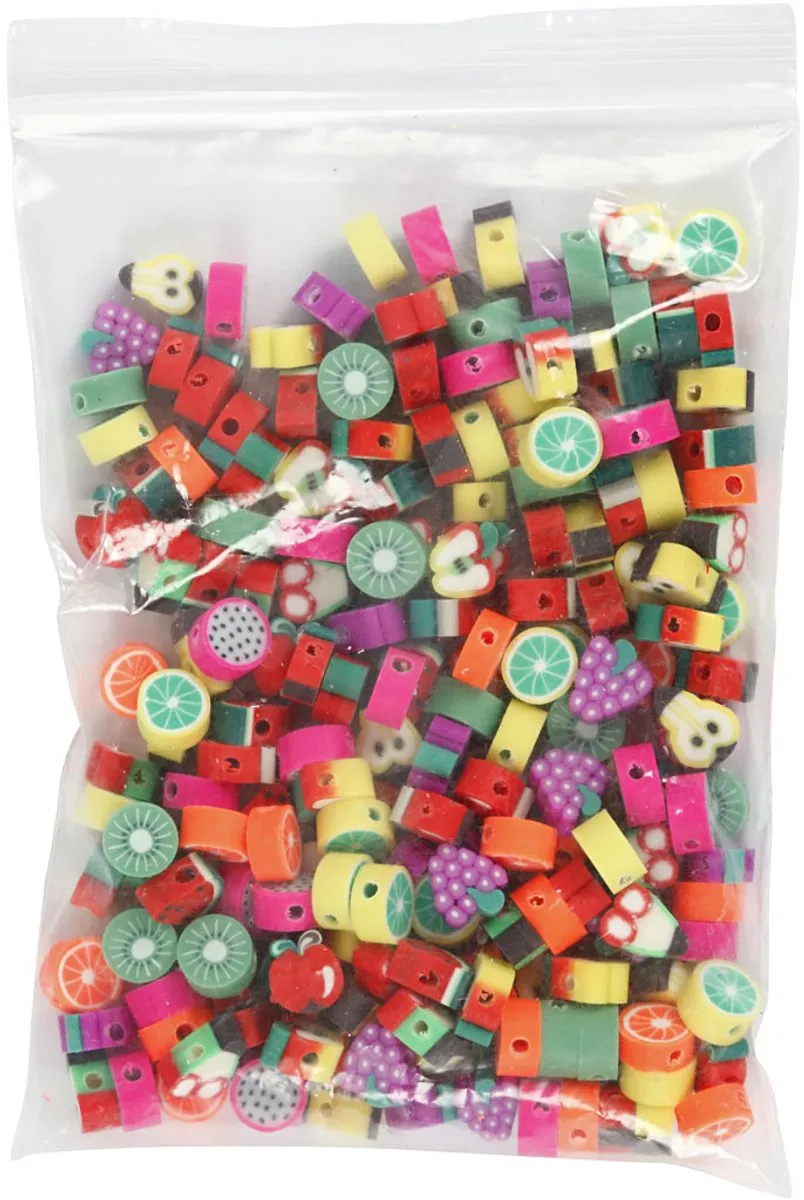 Creativ Company Fruit Kralen 10mm - Multicolor - 200 Stuks