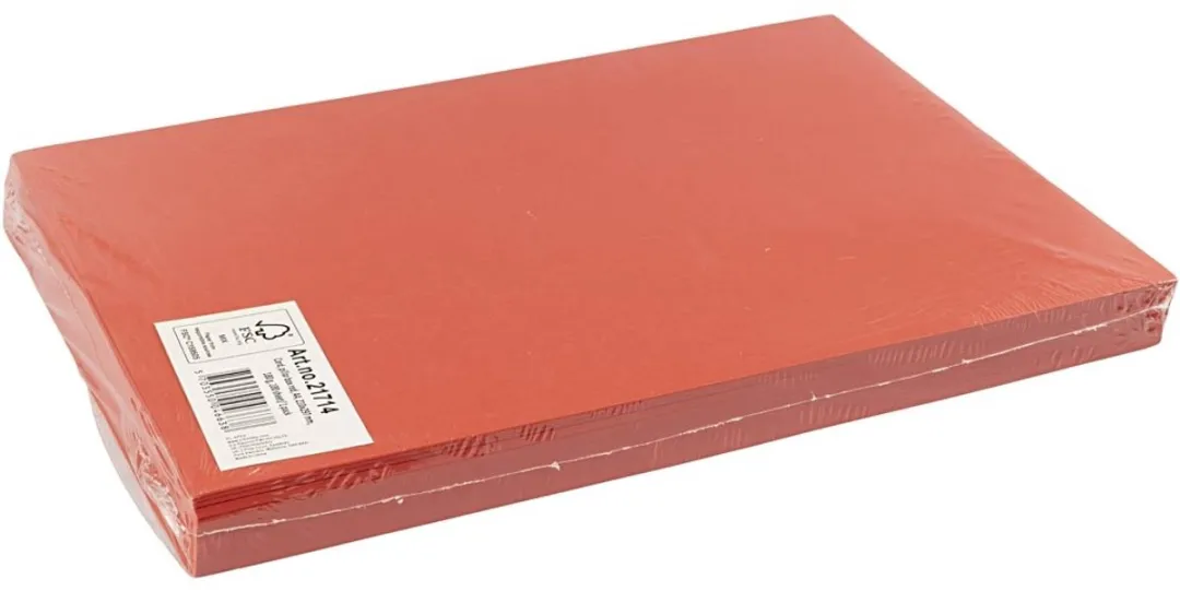 Creativ Company Rood A4 Karton 180g - 100 Vellen
