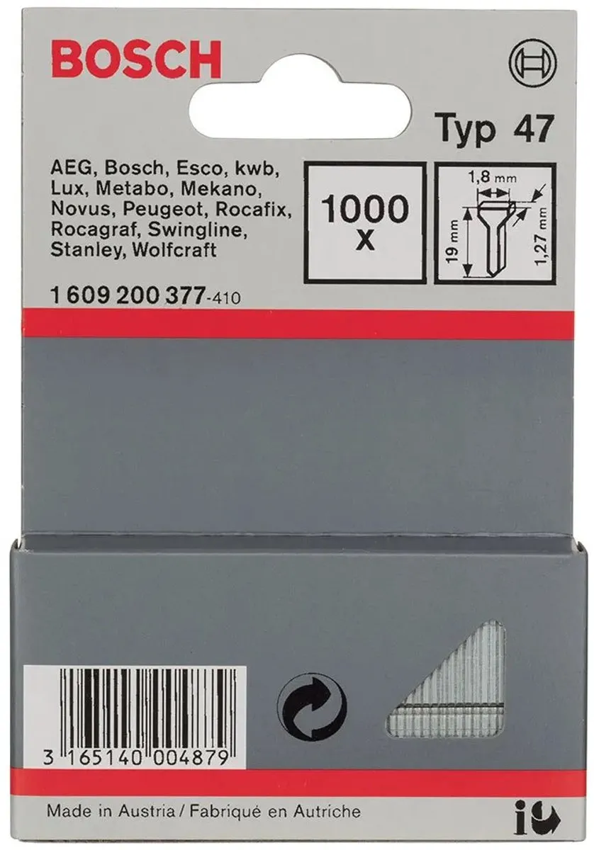 Bosch Nagel Type 47 1609200377 - 1,8x1,27x19mm