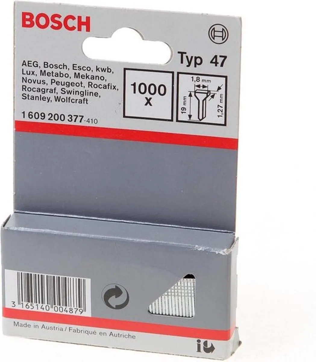 Bosch Nagel Type 47 1609200377 - 1,8x1,27x19mm