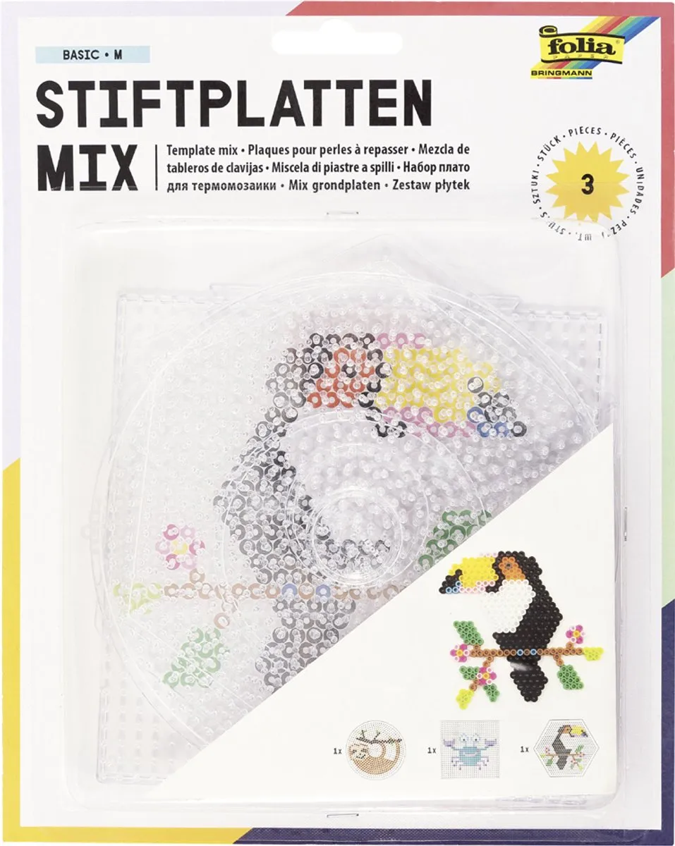Folia Kunst- en Handwerkspeelgoed 3 Stiftplaten