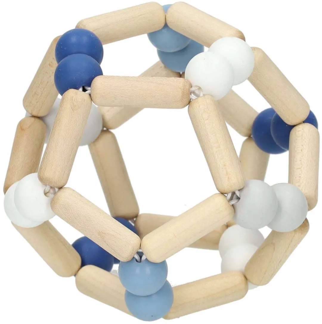 Goki Baby Bijtring BAL Blauw Ø8,5cm - Silicone
