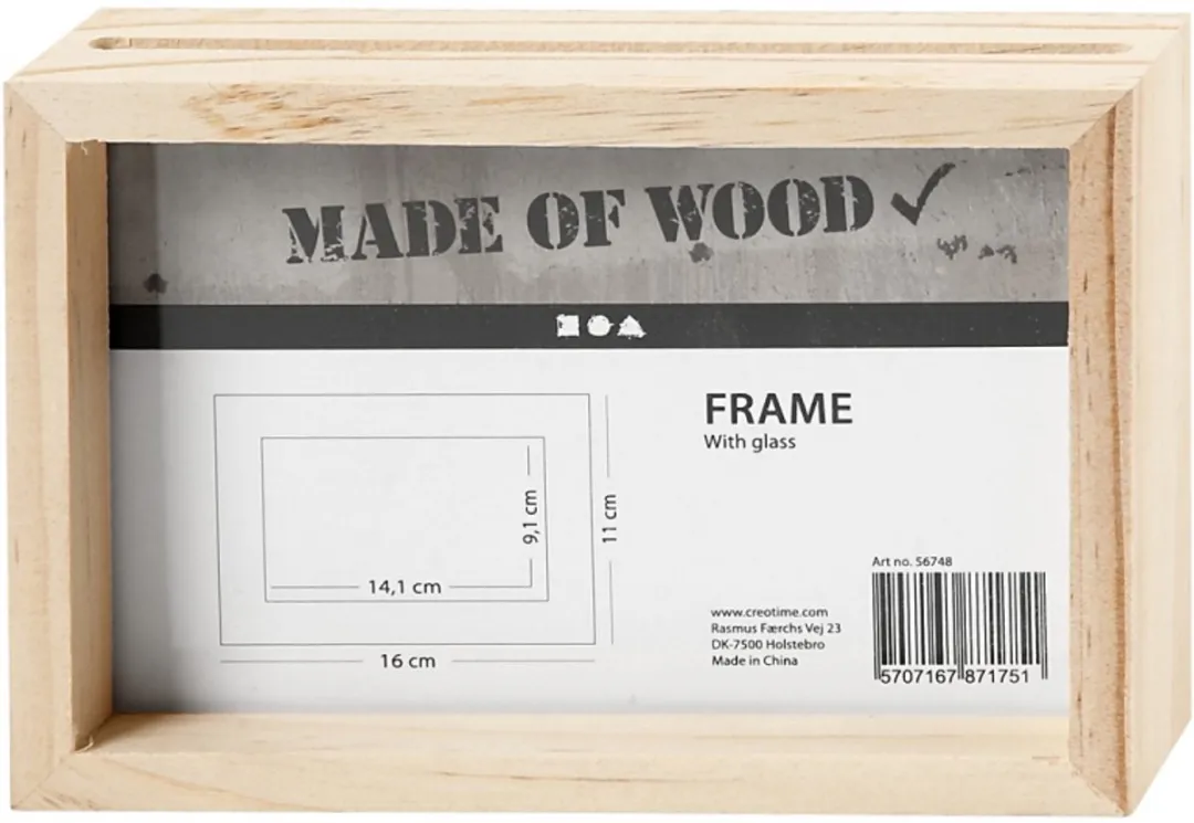 Creativ Company Houten 3D Lijst 16x11cm - Blank