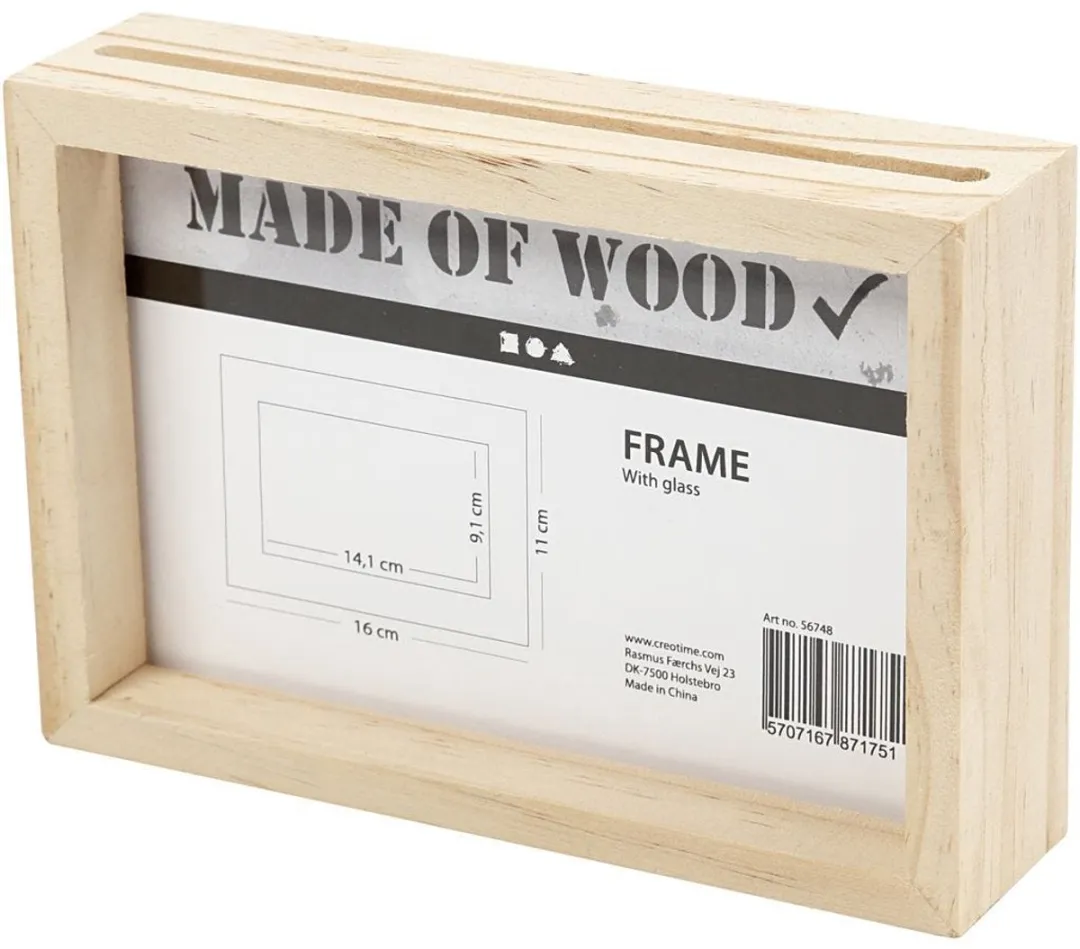 Creativ Company Houten 3D Lijst 16x11cm - Blank