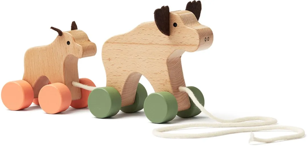 Kids Concept Trekdier Eland Edvin - Hout