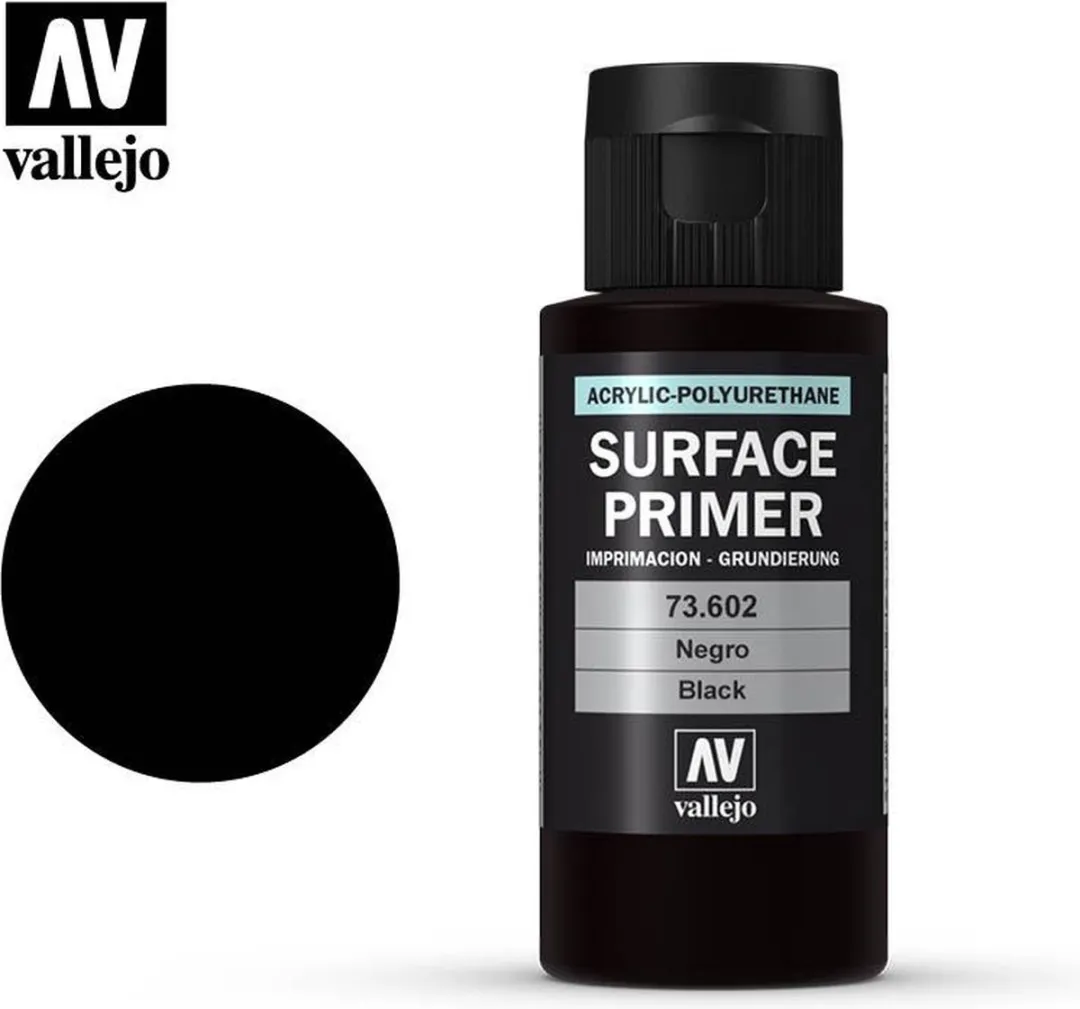 Vallejo Hobbyverf Acryl 73602 Zwart 60ml