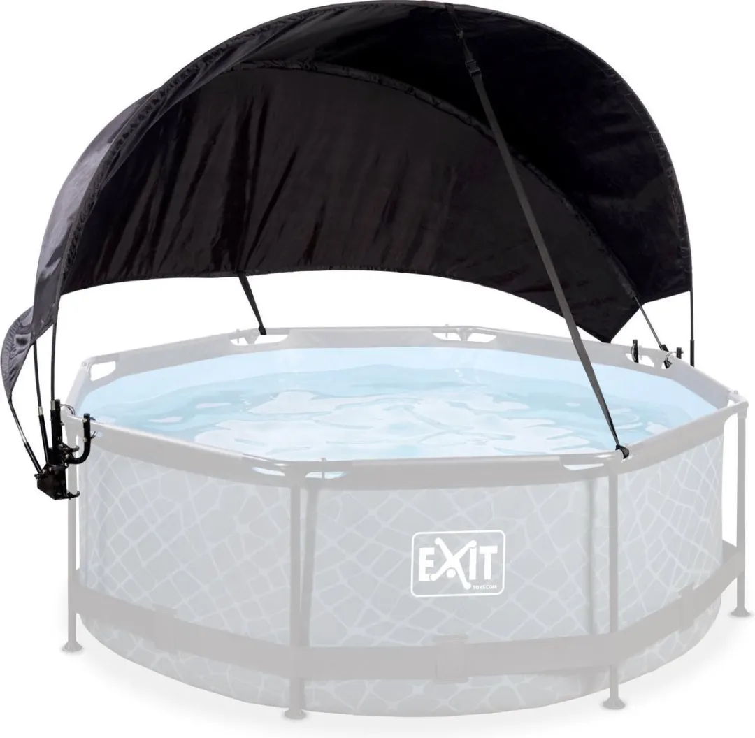EXIT Toys Zwembad Schaduwdoek Ø244cm - Zwart