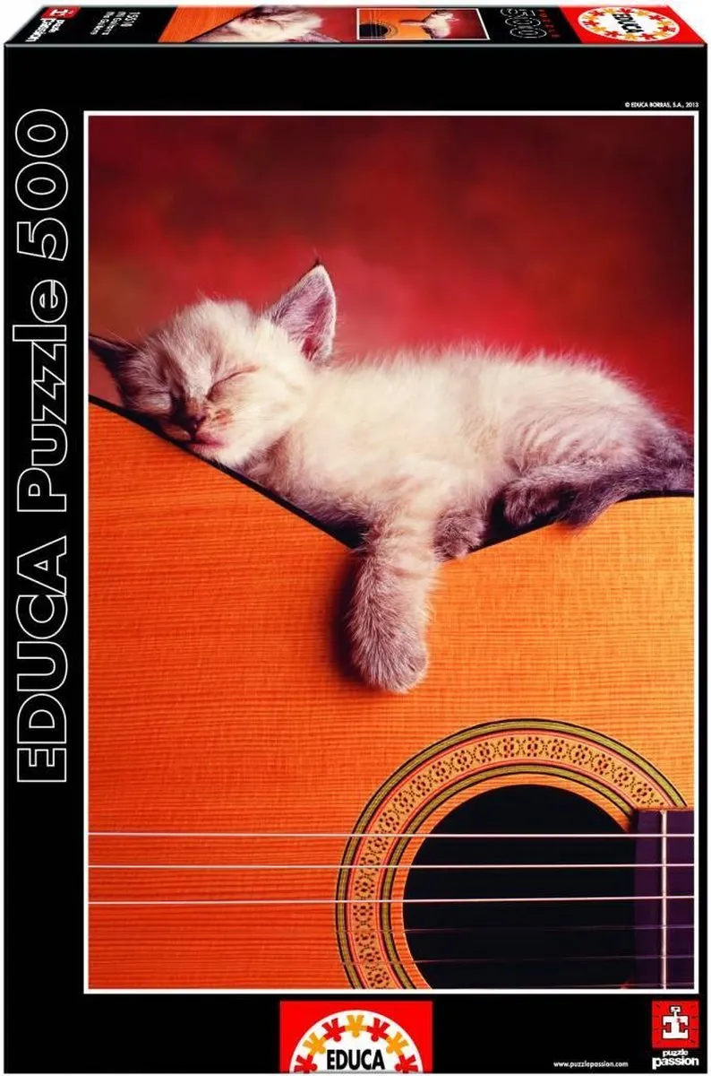 Educa Mijn gitaar 500 Stuks Puzzle - Beige/Oranje