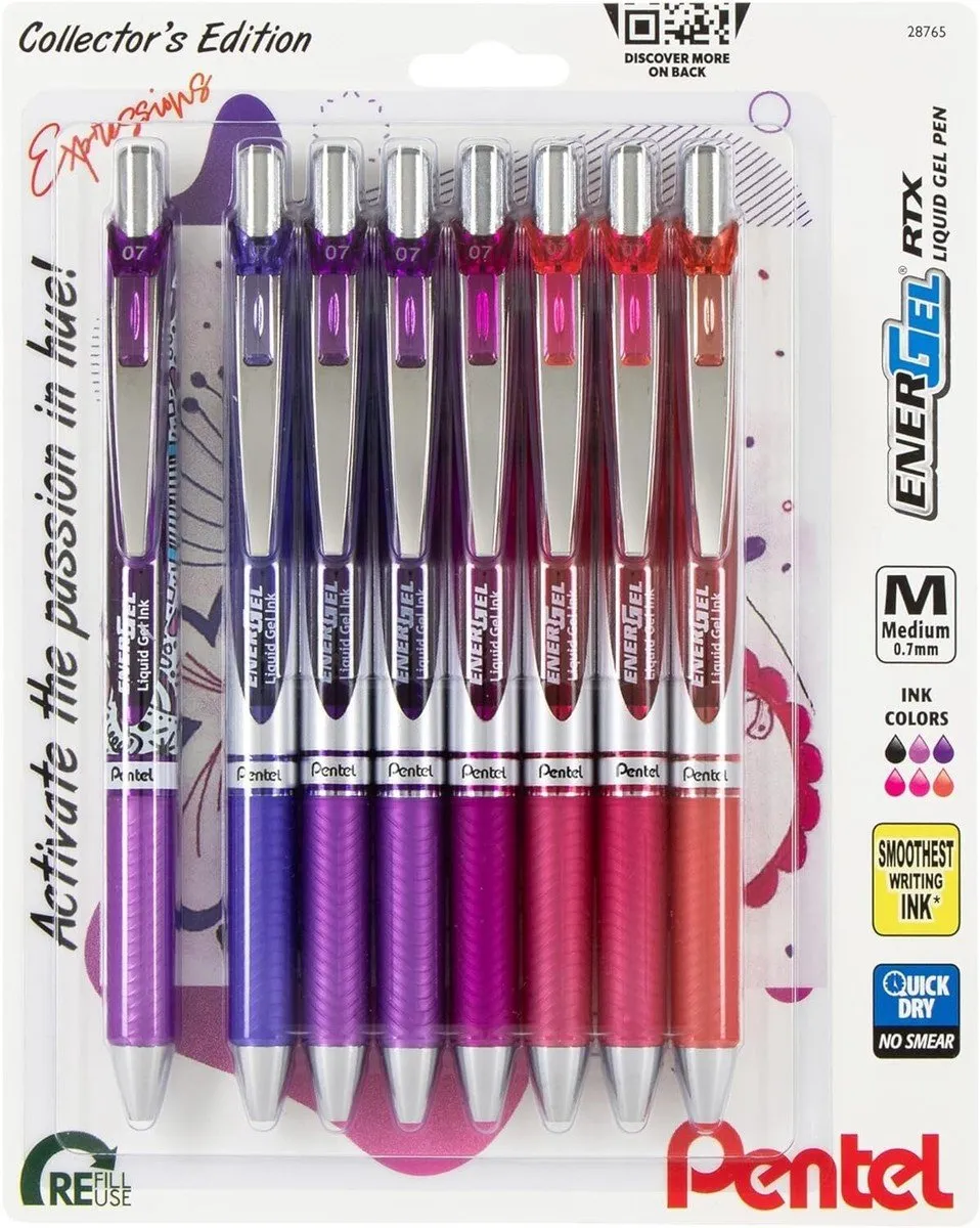 Pentel EnerGel RTX BL77XPASBP8M Gelpennen 0.7mm