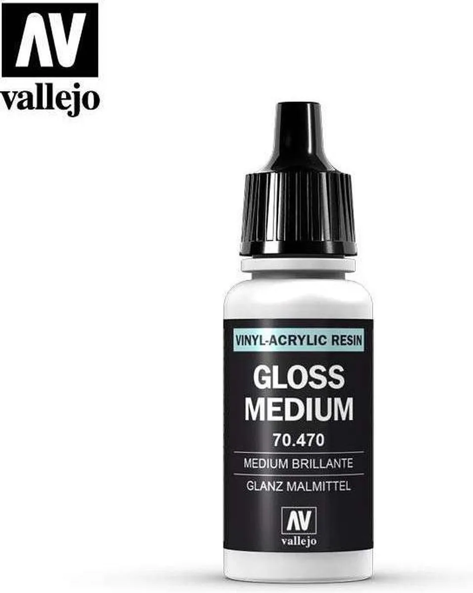 Vallejo Hobbyverf Acrylverf Glossy Medium 70470 - 17ml