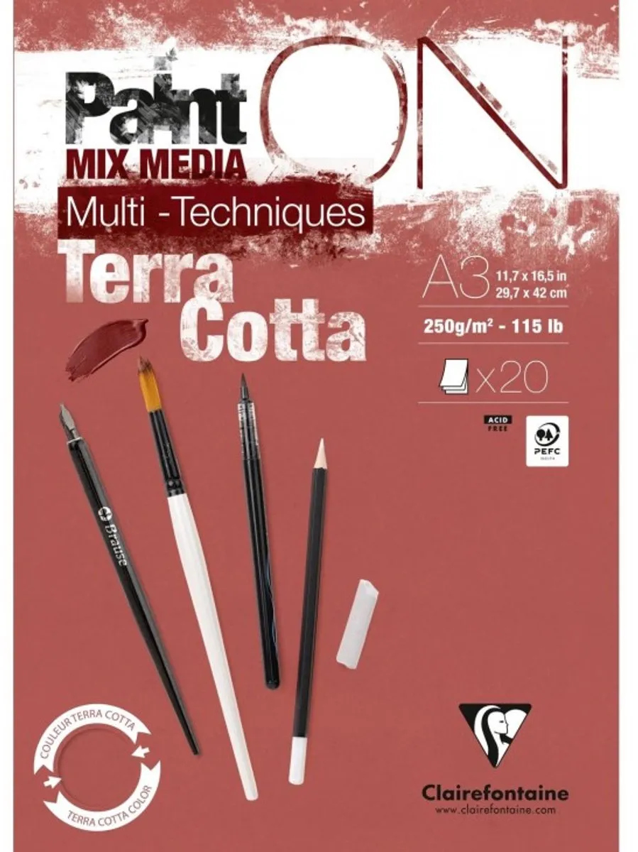 Clairefontaine Paint ON Multi-Techniek Pad A3 250g