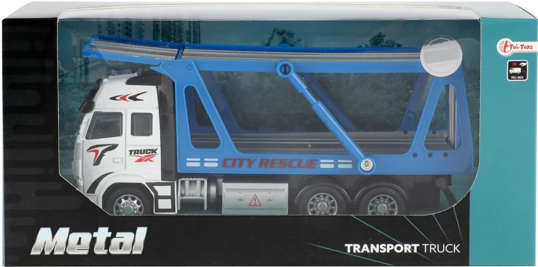 Toi-Toys Metal Pull Back Auto Transporter 1:38