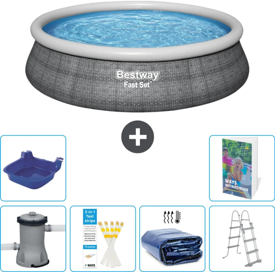 Bestway Fast Set Opblaaszwembad 457cm