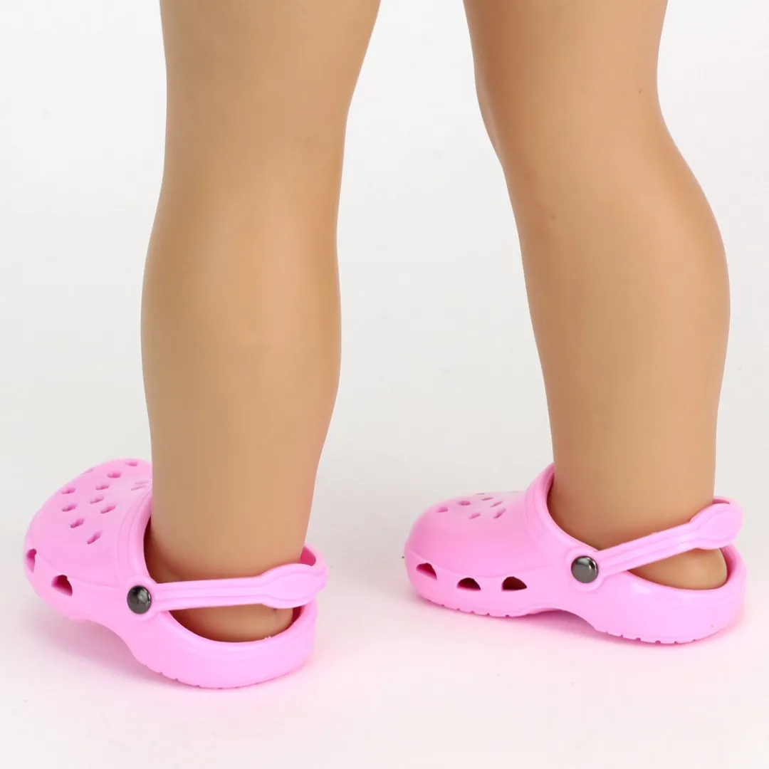 Sophia's Poppen Accessoires SSPW-LP-UPC Rubber Sandaals - Roze