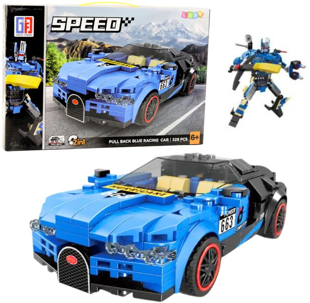 Lean Toys Bouwset Robot & Auto 328 Delen