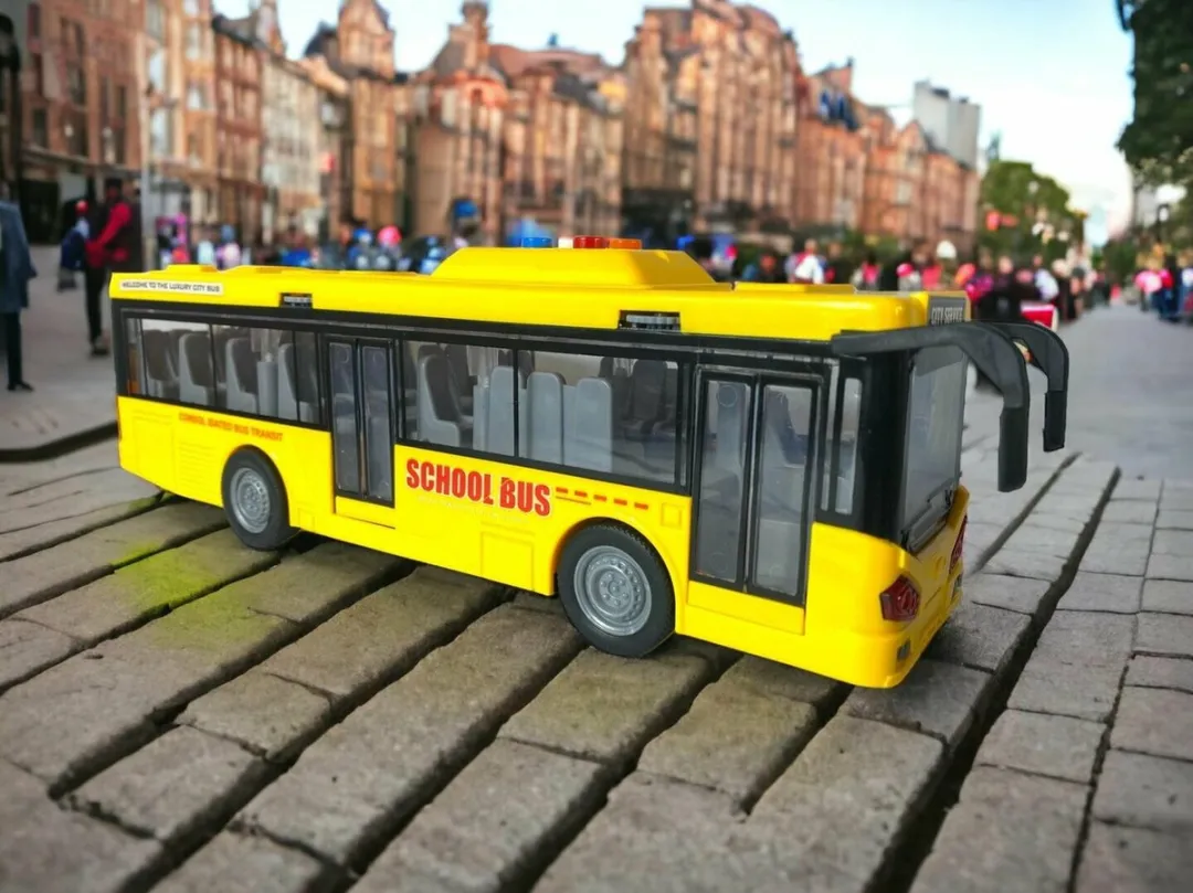 698 Toys Schoolbus Geel Licht & Geluid 28.5cm - 3x AAA