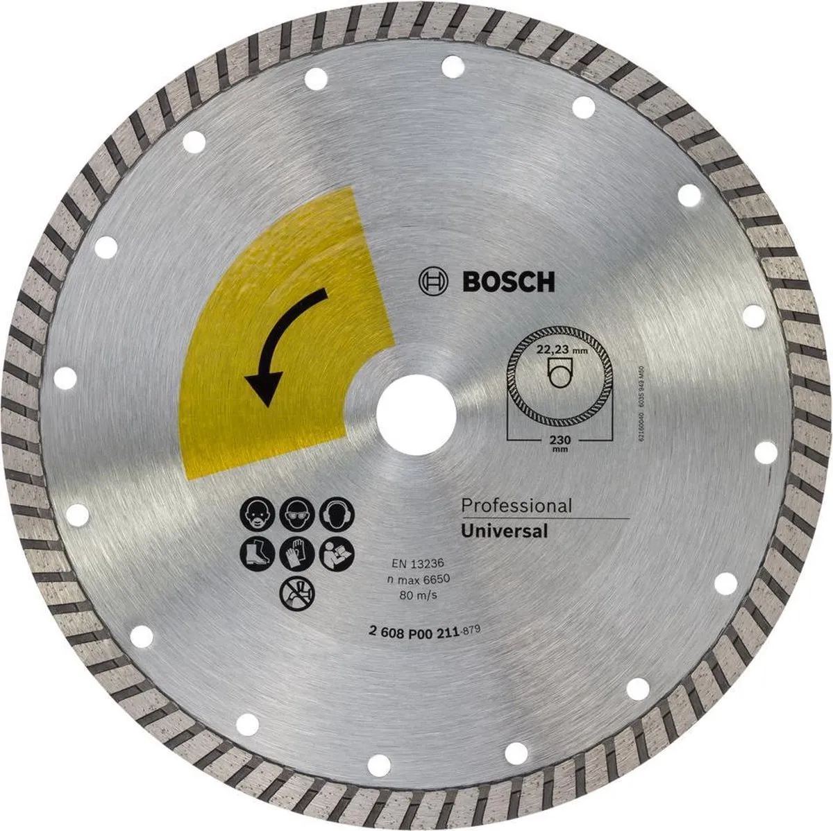 Bosch Prof. Diamantschijf Universal Turbo Top 230mm