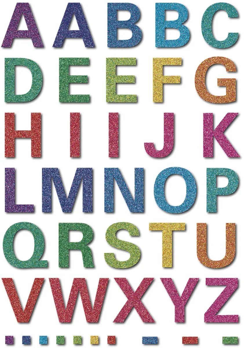 Herma Alfabet Stickers - 62 Stuks