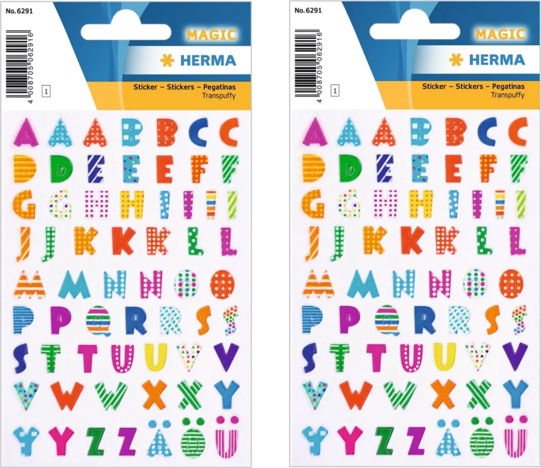 Herma Alfabet Stickers - 62 Stuks