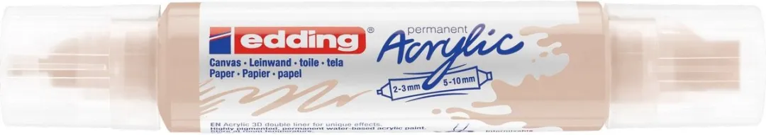 edding 5400 3D Double Liner Acrylmarker - Warm Beige
