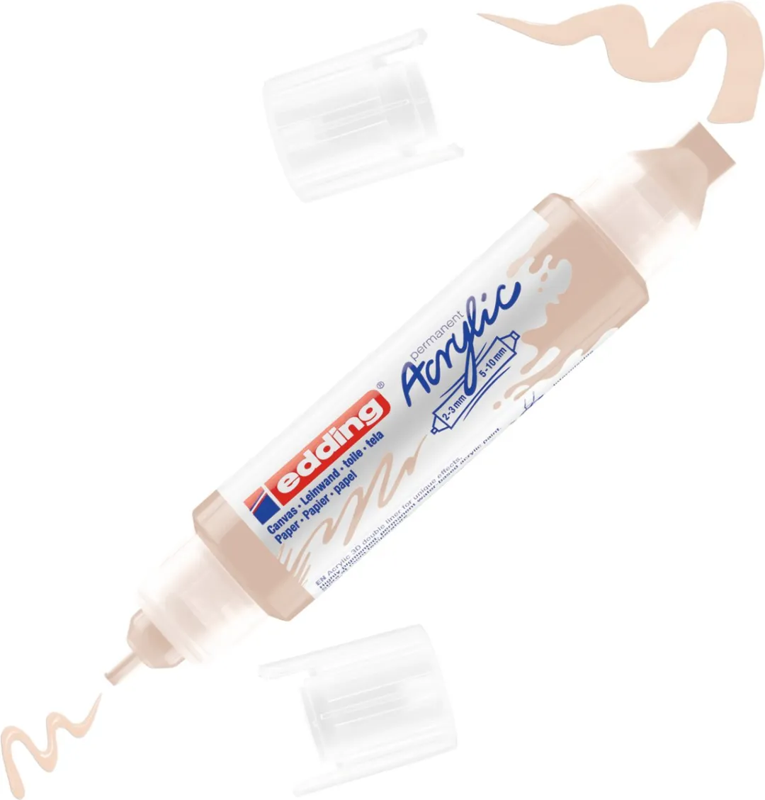 edding 5400 3D Double Liner Acrylmarker - Warm Beige