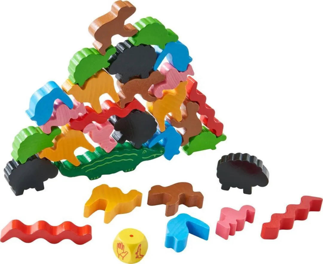 Haba Dier op Dier Wankele Stapelspel - 305521 - afbeelding 6 van 6