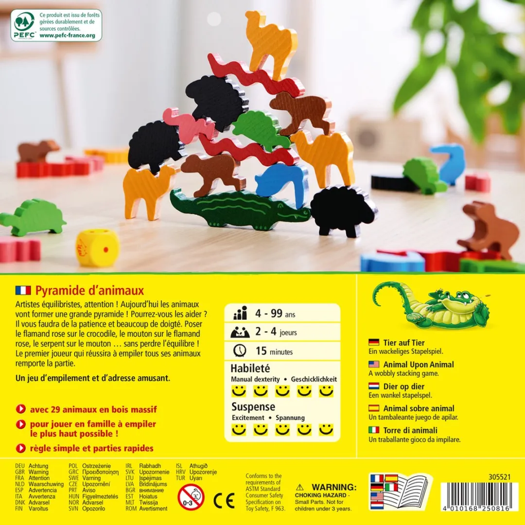 Haba Dier op Dier Wankele Stapelspel - 305521