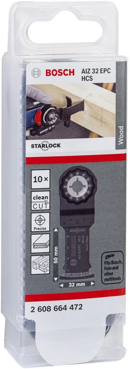 Bosch AIZ 32 EPC HCS Invalzaagblad Hout 10 Stuks