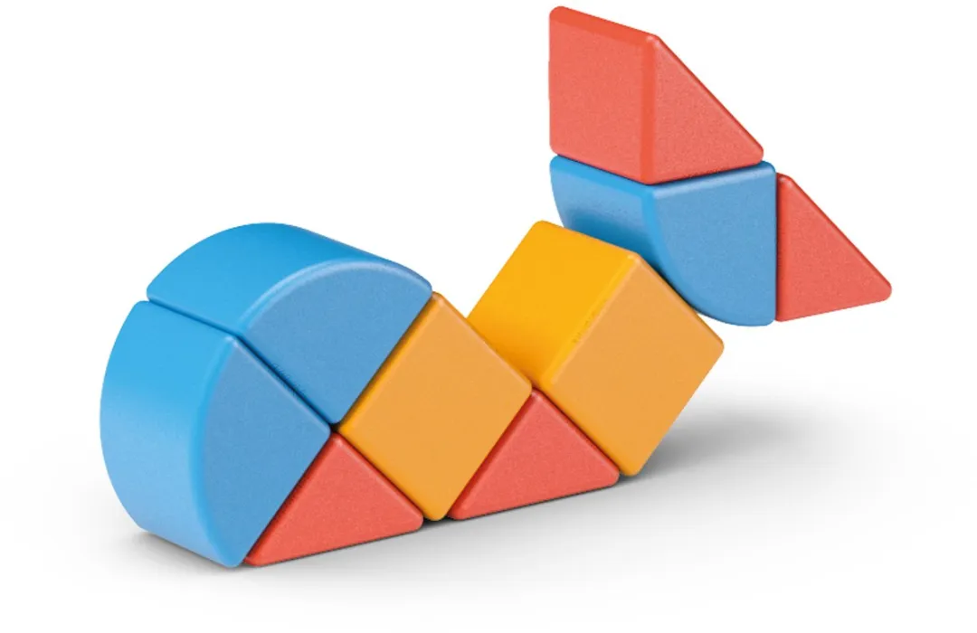 Geomag Magicube Blocks & Cards 16-delig - Multicolor - afbeelding 2 van 3