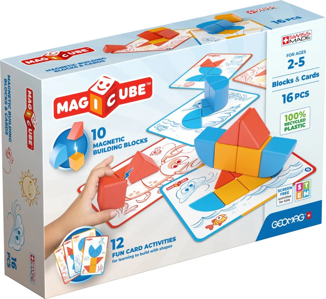 Geomag Magicube Blocks & Cards 16-delig