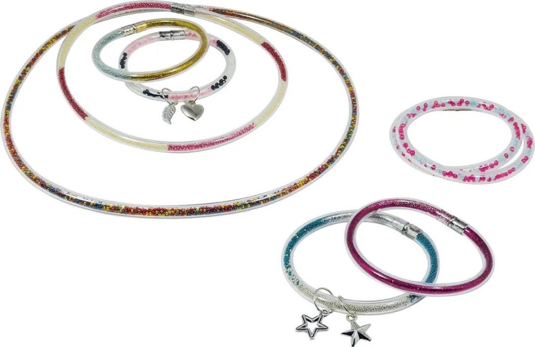 Buki Sieraden met Pailletten Meerkleurig - 7 Stuks