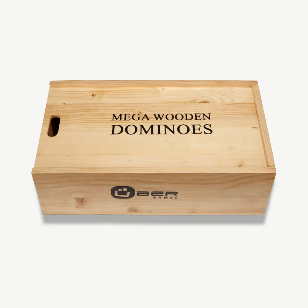 Ubergames XL Dominospel UG-516 - Luxe Hardhoutkist - 14kg