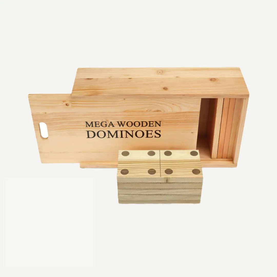 Ubergames XL Dominospel UG-516 - Luxe Hardhoutkist - 14kg