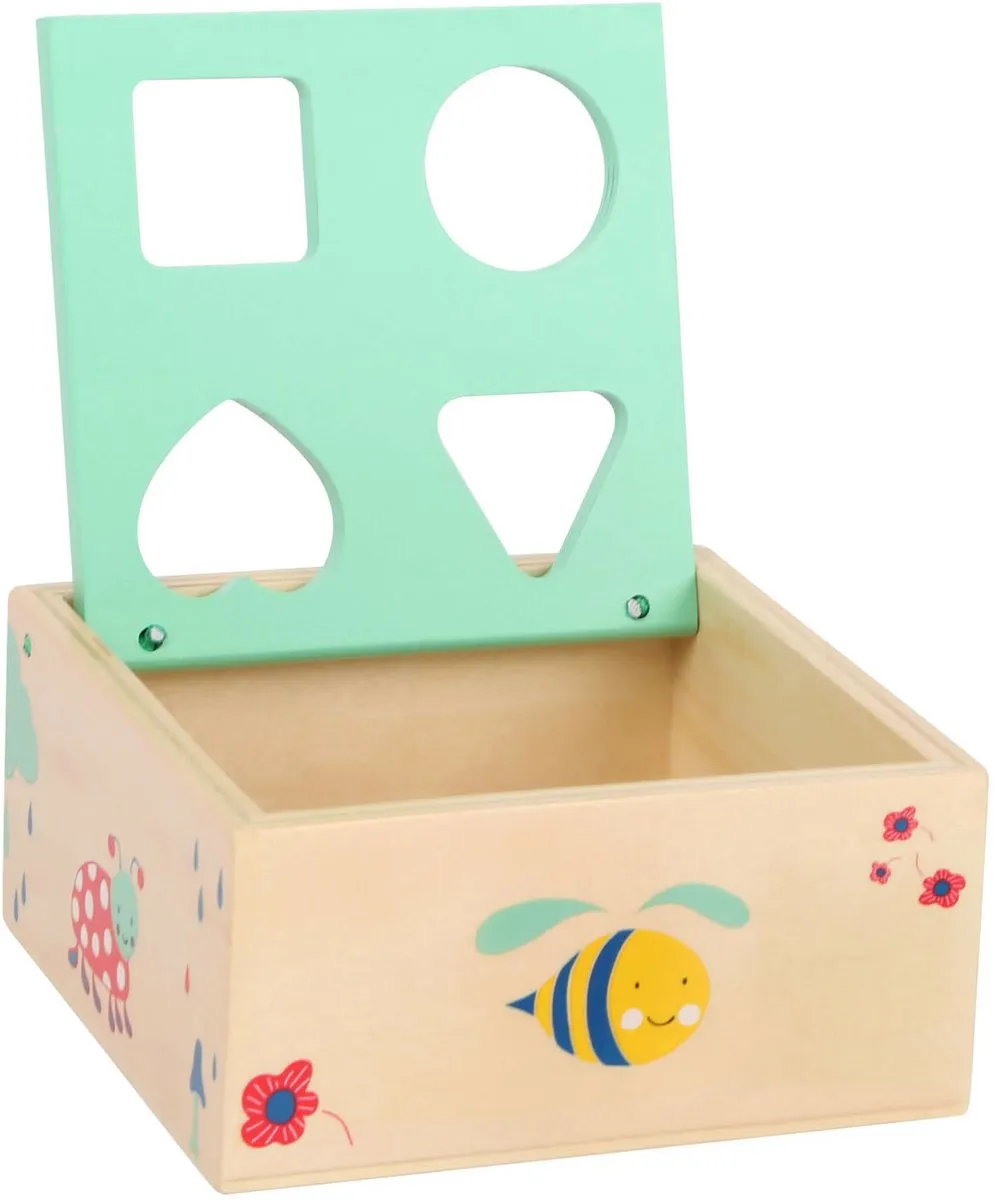 Small Foot Houten Vormenstoof met Blokken Natuur - 5-delig