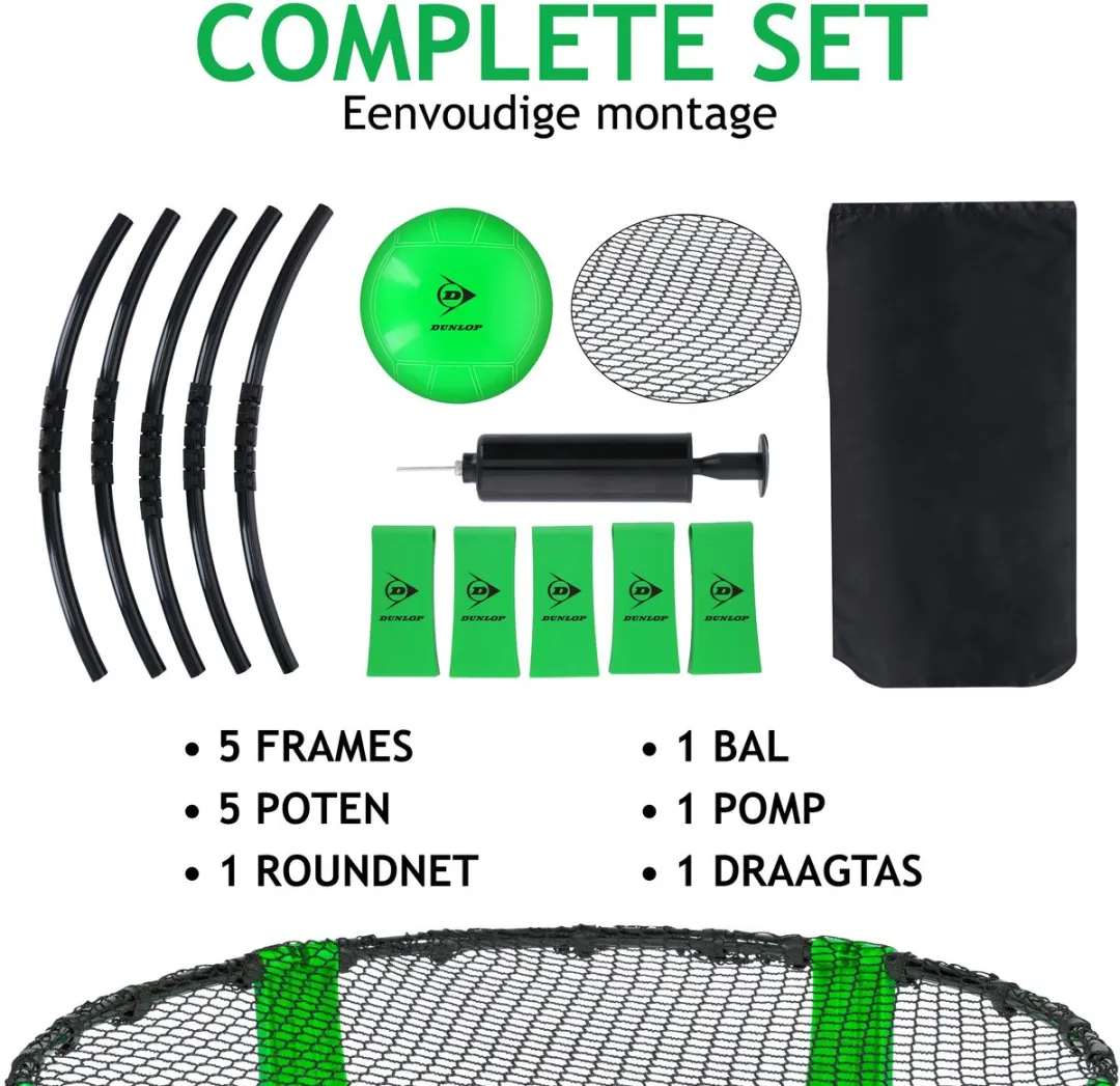 Dunlop Spyderball - 90x20cm - Max. 4 Spelers - Groen