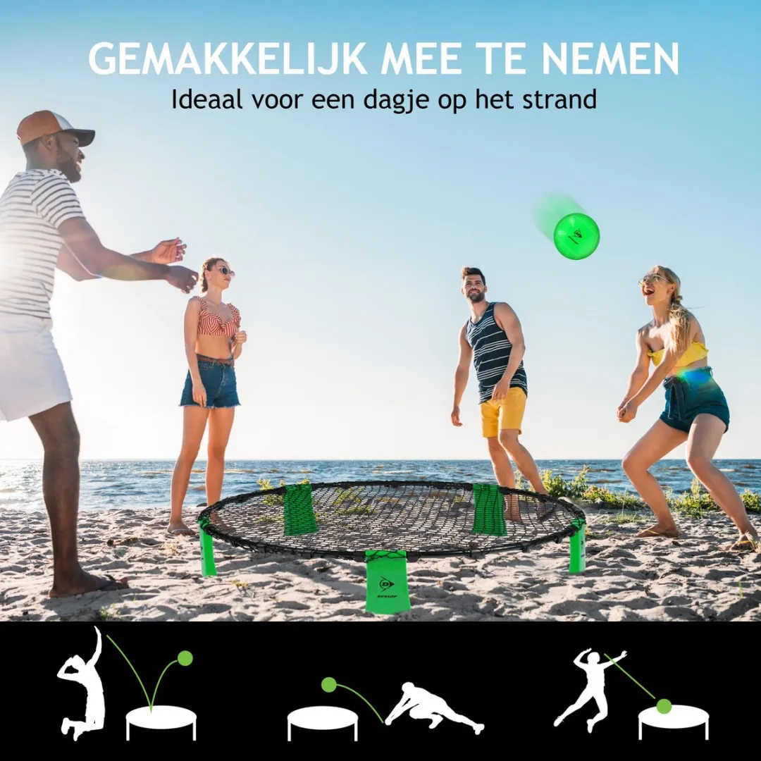 Dunlop Spyderball - 90x20cm - Max. 4 Spelers - Groen